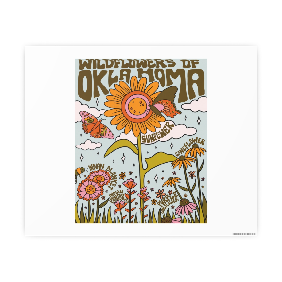 Oklahoma Wildflowers Posters | Ana Huang - alternate angle 2, merchandise