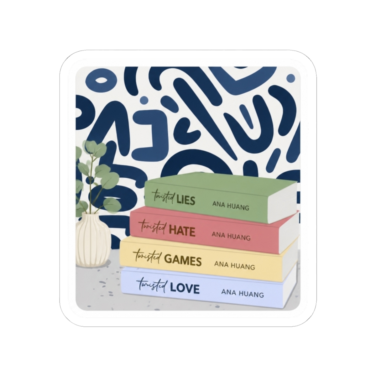 Twisted Series Vinyl Sticker | Dark Humor Decal for Collectors | Ana Huang - alternate angle 2, merchandise