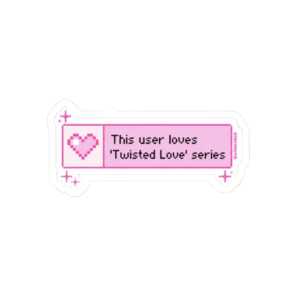 This user loves the 'Twisted Love' / Ana Huang Books 8 Bit Pixel Heart Pastel Pink Bookish Aesthetic