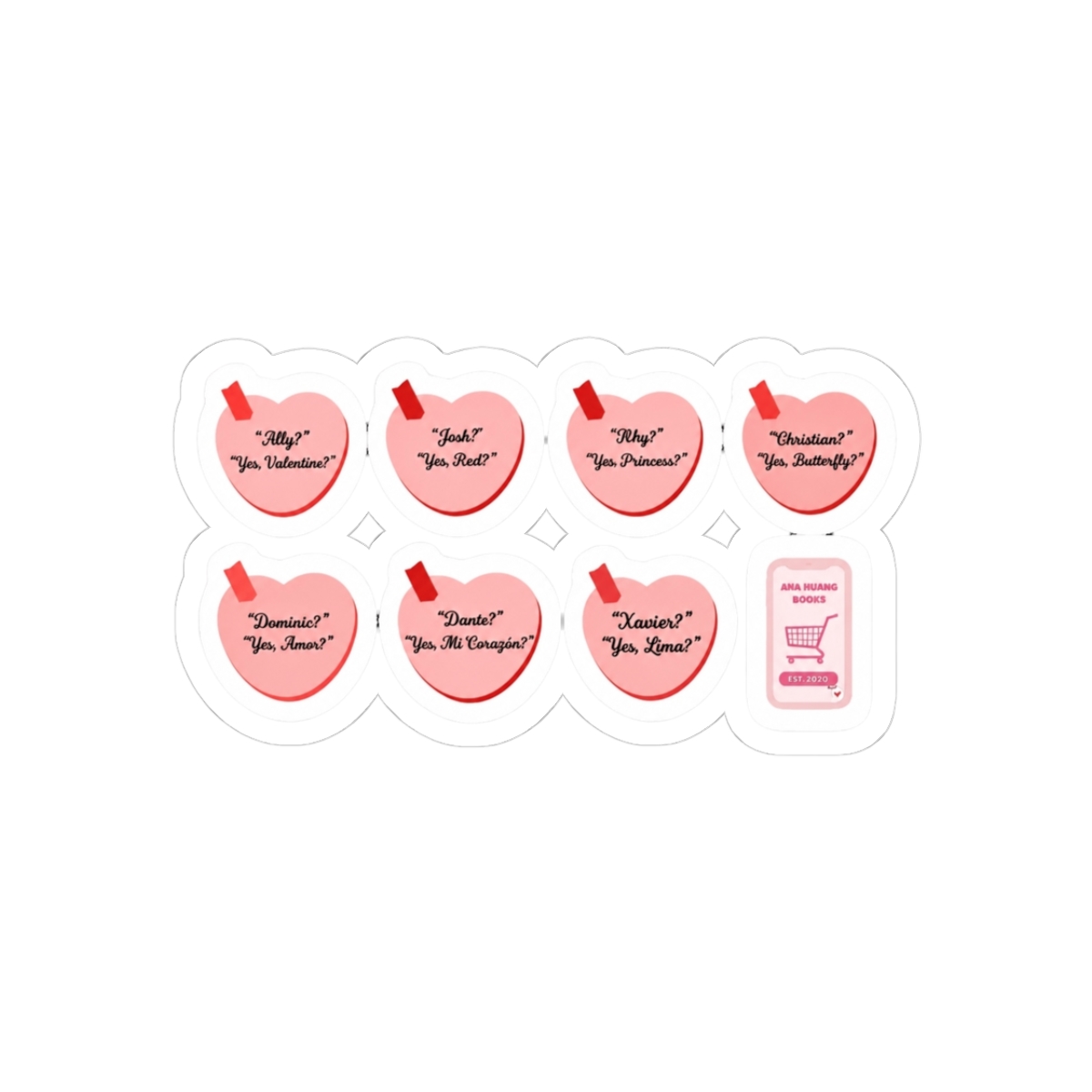 Ana Huang pink bookish pack
