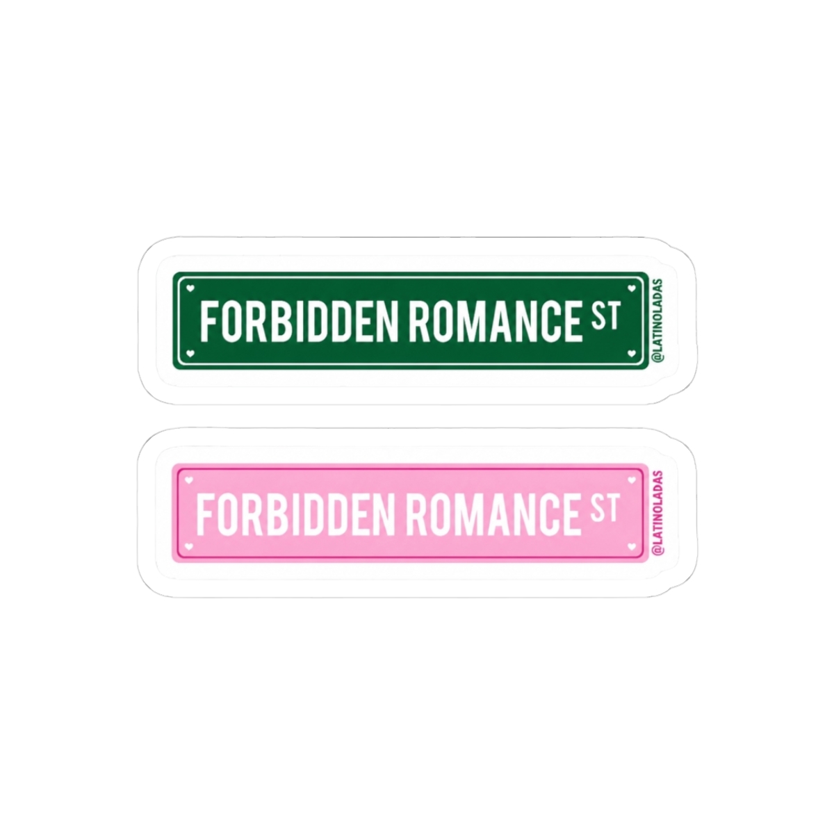 Forbidden love Street | Pink Green Book Lovers Aesthetic Street Sign | Merch for Reading Addicts | Fourth Wing Rebecca Yarros | Twisted Love Ana Huang | Red White & Royal Blue | Book Girlie Pack